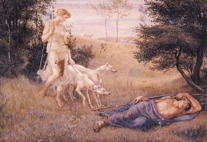 Walter Crane Diana and Endymion China oil painting art